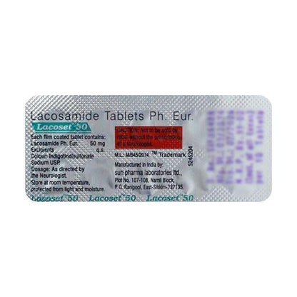 Lacoset 50mg Tablet 10'S - Global Surgicals