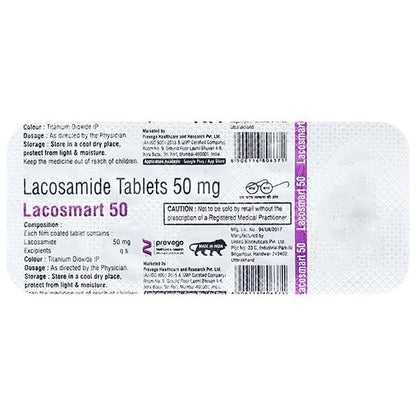 LACOSMART 50 Tablet 10's - Global Surgicals