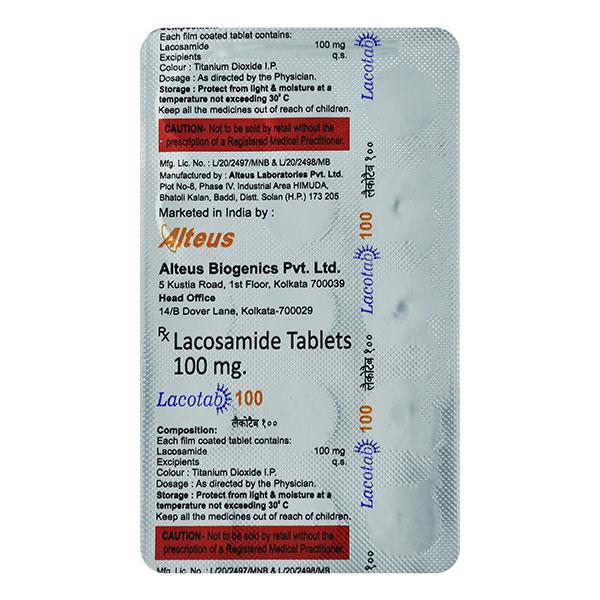 LACOTAB 100 Tablet 15's - Global Surgicals