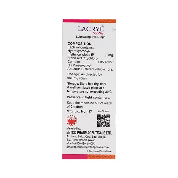 Lacryl Soothe Eye Drops 10ml - Global Surgicals