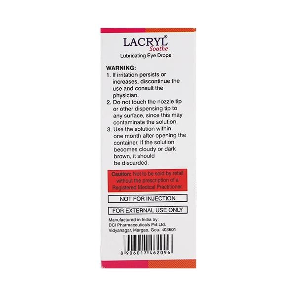 Lacryl Soothe Eye Drops 10ml - Global Surgicals