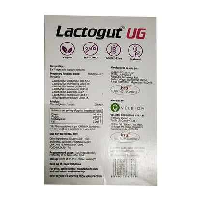 LACTOGUT UG Capsule 10's - Global Surgicals