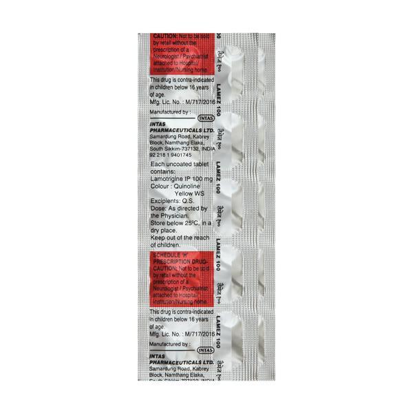 Lamez 100mg Tablet 10'S - Global Surgicals