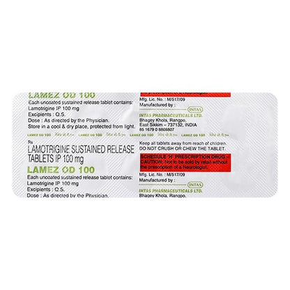 Lamez OD 100mg Tablet 10'S - Global Surgicals