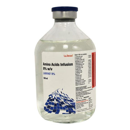 LAMINO 8% Infusion 500ml - Global Surgicals