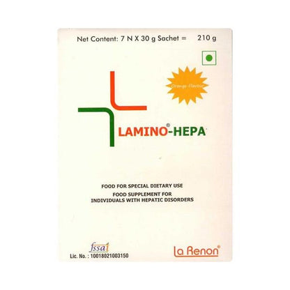 Lamino Hepa Orange Flavour Sachet 7X30gm - Global Surgicals