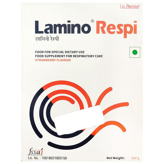Lamino Respi Strawberry Flavour Powder 200gm - Global Surgicals