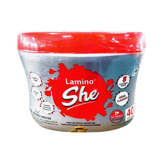LAMINO SHE NO ADDED SUGAR JEERA FLAVOUR Diskettes 40's - Global Surgicals