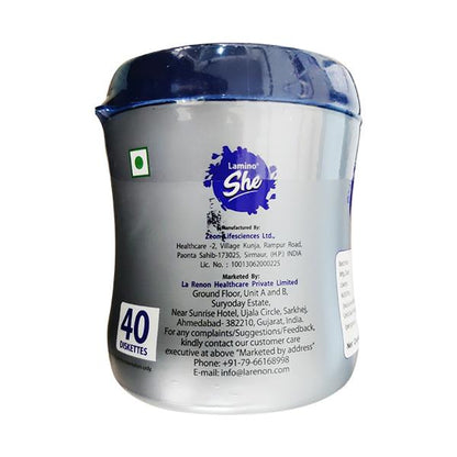 LAMINO SHE VANILLA FLAVOUR Diskettes 40's - Global Surgicals