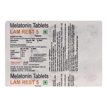 LAMREST 5 Tablet 15's - Global Surgicals