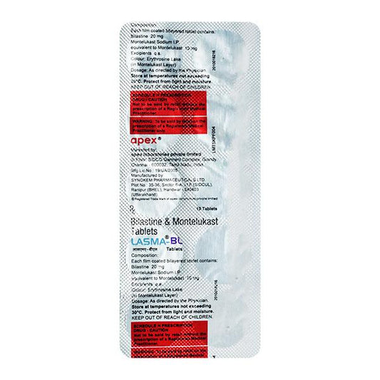 LASMA BL Tablet 10's - Global Surgicals