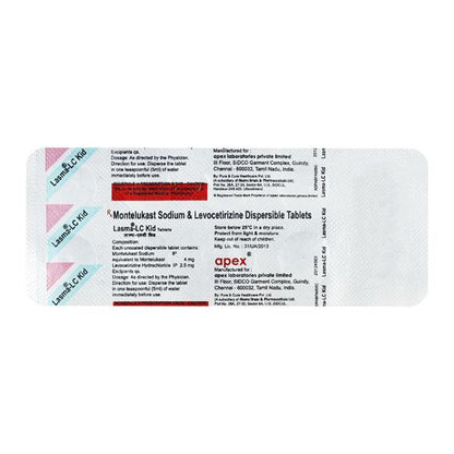 Lasma LC Kid Tablet 10'S - Global Surgicals