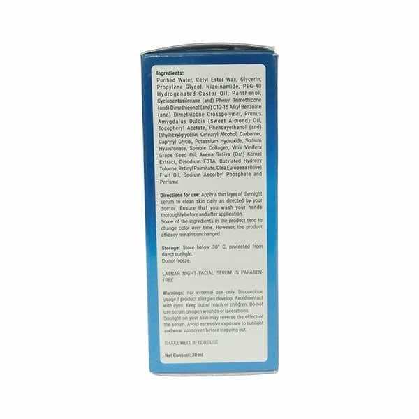LATNAR NIGHT FACIAL Serum 30ml - Global Surgicals