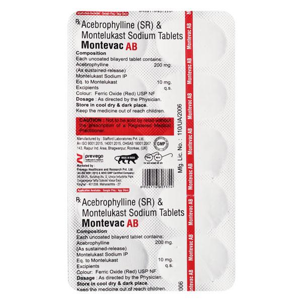 MONTEVAC AB 200 Tablet 10's