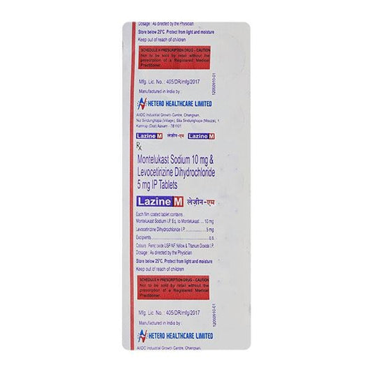 LAZINE M Tablet 10's - Global Surgicals