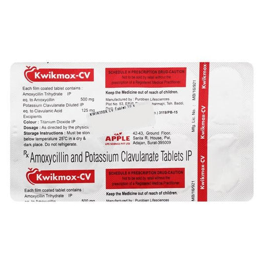 KWIKMOX CV Tablet 10's