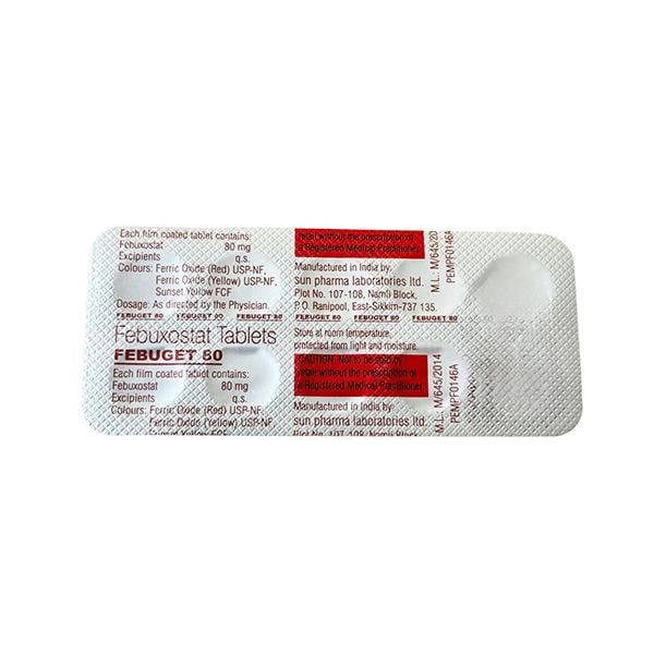 Febuget 80mg Tablet 10'S