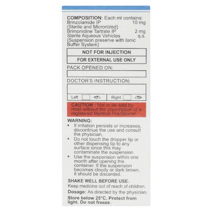 SENTIBRIM BZ Ophthalmic Suspension 5ml