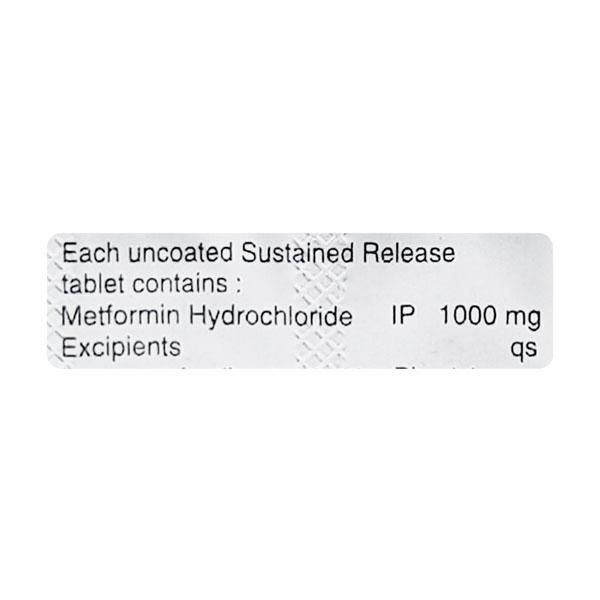 MET DM XL 1000mg Tablet 10'S
