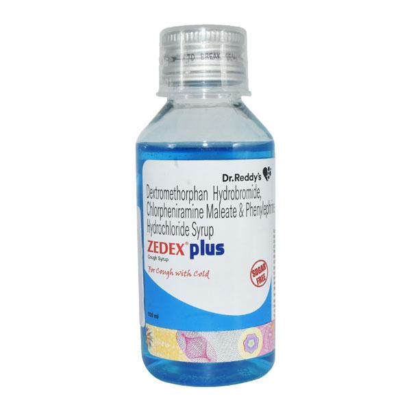 ZEDEX PLUS SUGAR FREE COUGH Syrup 100ml