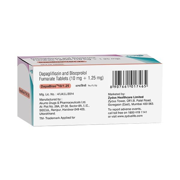 DAPABISO 10/1.25 Tablet 10's