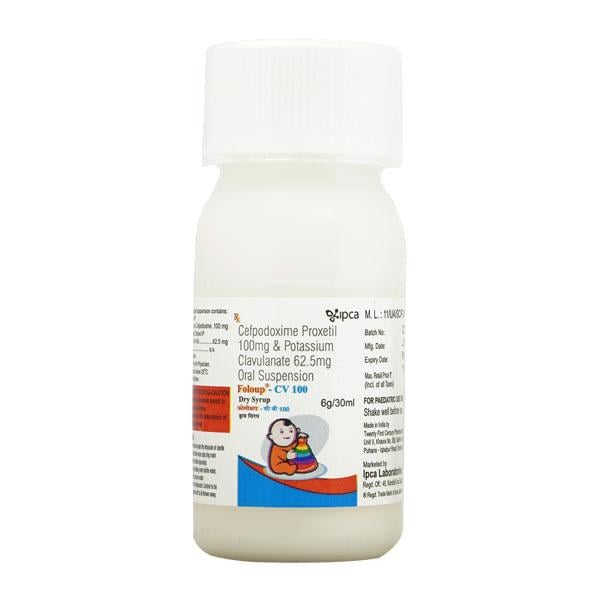 Foloup CV 100/62.5mg Dry Syrup 30ml