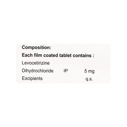 Lecet 5mg Tablet 10'S - Global Surgicals