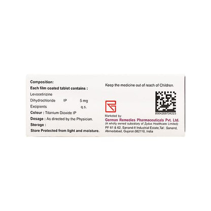 Lecet 5mg Tablet 10'S - Global Surgicals