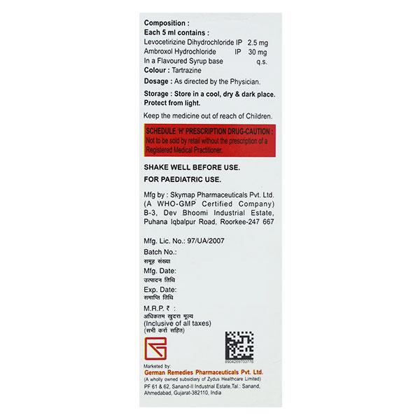 LECET AM Syrup 60ml - Global Surgicals