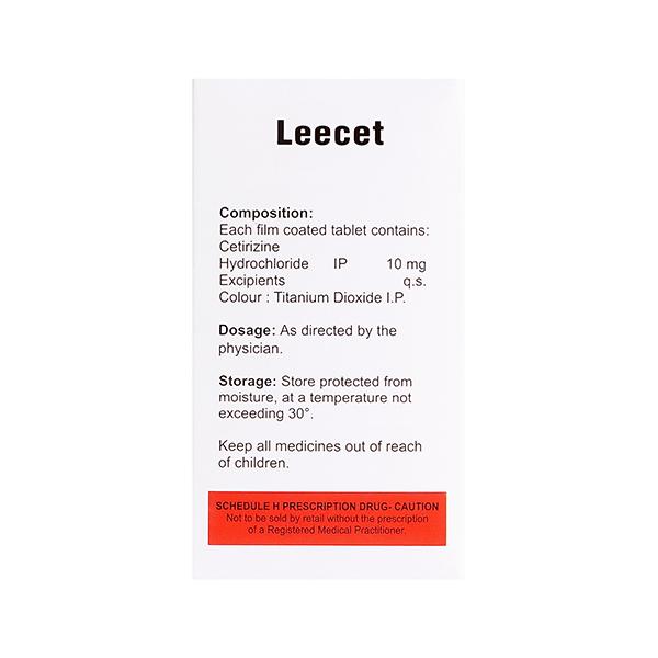 LEECET Tablet 10's - Global Surgicals