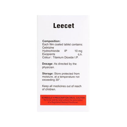 LEECET Tablet 10's - Global Surgicals