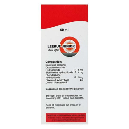 Leekuf Junior Syrup 60ml - Global Surgicals