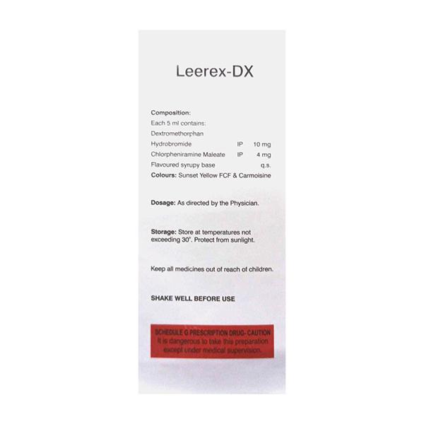 LEEREX DX Syrup 100ml - Global Surgicals