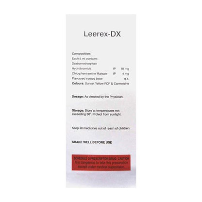 LEEREX DX Syrup 100ml - Global Surgicals