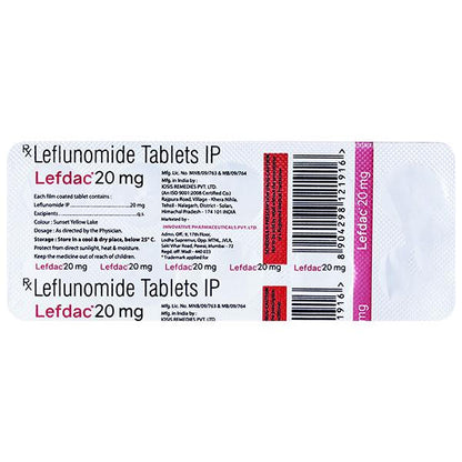 LEFDAC 20mg Tablet 10's - Global Surgicals