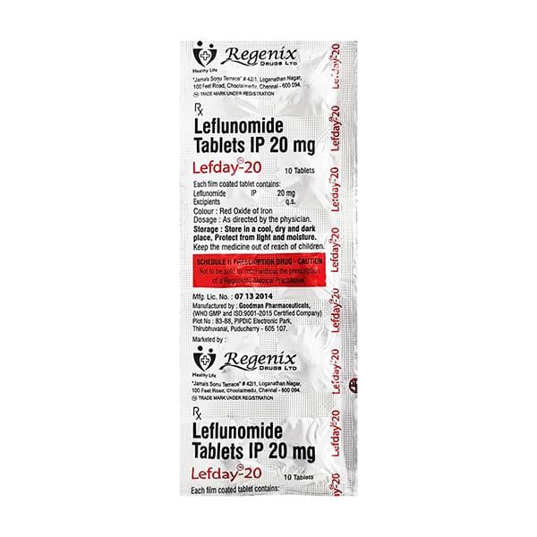 LEFDAY 20 Tablet 10's - Global Surgicals