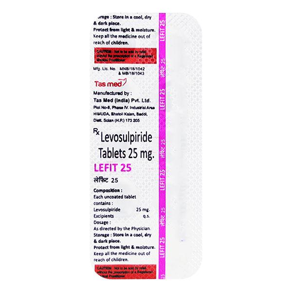 LEFIT 25mg Tablet 10's - Global Surgicals