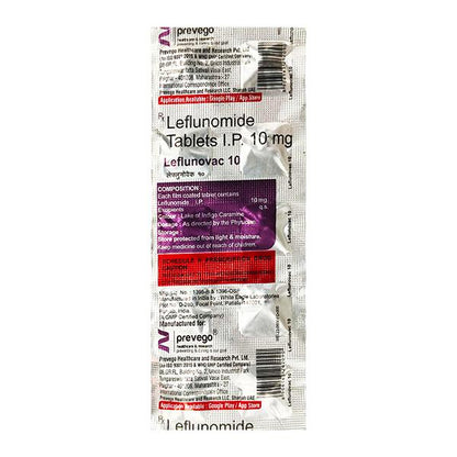 LEFLUNOVAC 10 Tablet 10's - Global Surgicals