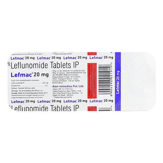 LEFMAC 20mg Tablet 10's - Global Surgicals