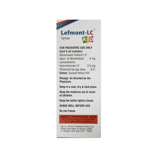 LEFMONT LC Kid Syrup 60ml - Global Surgicals