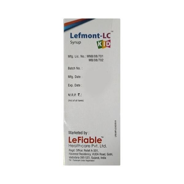 LEFMONT LC Kid Syrup 60ml - Global Surgicals
