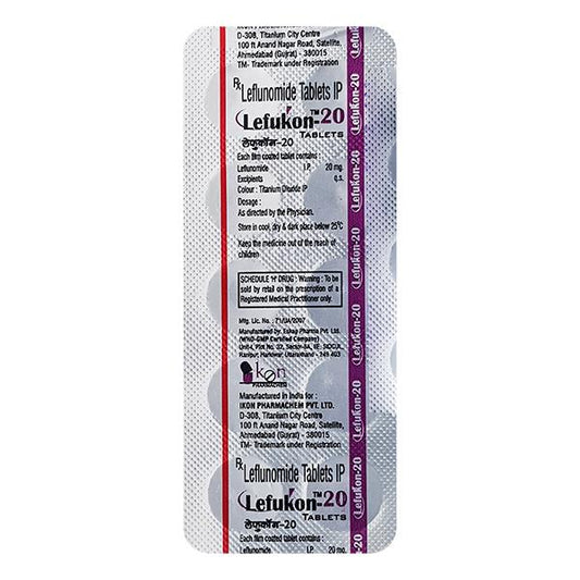 LEFUKON 20 Tablet 10's - Global Surgicals