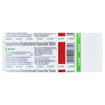 LELET Dispersible Tablet 10's - Global Surgicals