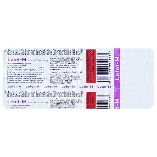 LELET M Tablet 10's - Global Surgicals