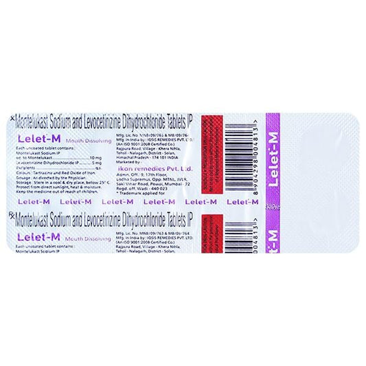 LELET M Tablet 10's - Global Surgicals