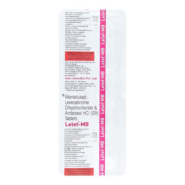 LELET MB Tablet 10's - Global Surgicals
