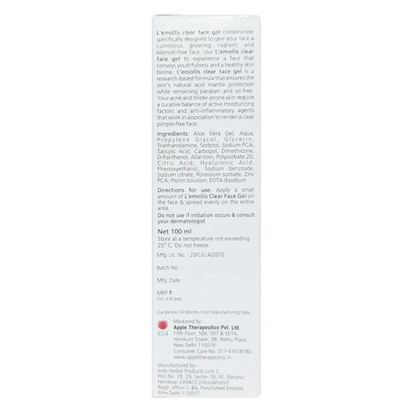 LEMOLLIS CLEAR FACE Gel 100ml - Global Surgicals