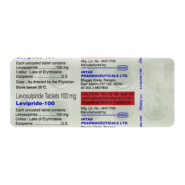 Levipride 100mg Tablet 10'S - Global Surgicals