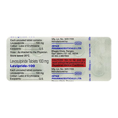 Levipride 100mg Tablet 10'S - Global Surgicals