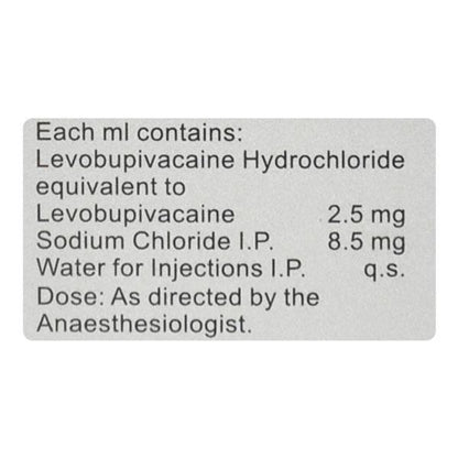 LEVO ANAWIN 0.25% Injection 20ml - Global Surgicals